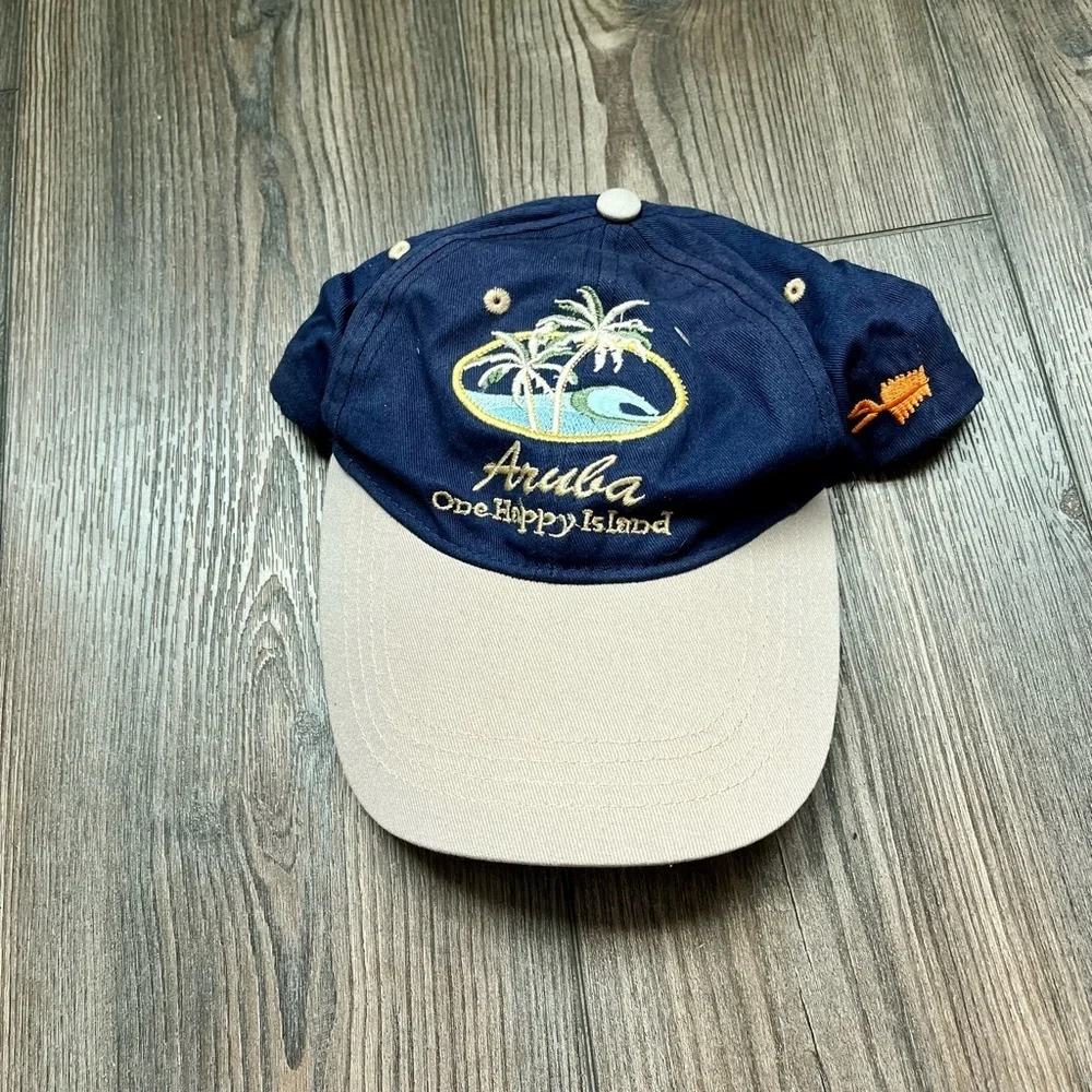 Aruba Navy and Tan Cap
